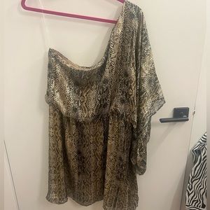 One Shoulder Snake Skin Dress, never worn